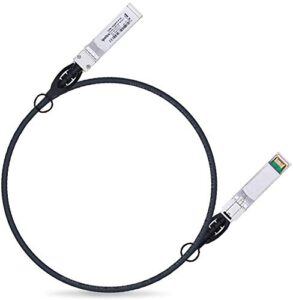 10g sfp+ twinax cable, direct attach copper(dac) passive cable, 1-meter, for cisco sfp-h10gb-cu1m, meraki, ubiquiti, mikrotik, intel, fortinet, netgear, d-link, supermicro, tp-link