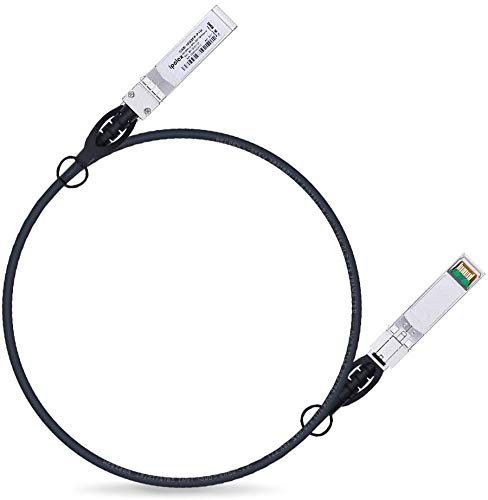 10G SFP+ Twinax Cable, Direct Attach Copper(DAC) Passive Cable, 1-Meter, for Cisco SFP-H10GB-CU1M, Meraki, Ubiquiti, Mikrotik, Intel, Fortinet, Netgear, D-Link, Supermicro, TP-Link