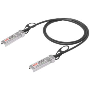 6com 10g sfp+ dac cable, 1 m (3.3ft) passive twinax cable, direct attach copper, sfp+ to sfp+, 10gbase-cu cable for cisco, ubiquiti, d-link, supermicro, netgear, mikrotik, 1 meter