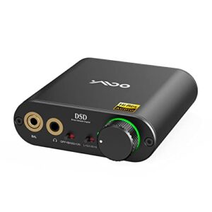 ymoo portable headphone amp dac, dsd512 and 768k/32bit, 16Ω-600Ω/35mw/hi-res hi-fi desktop dac for pc headphone out/iphone, 3.5mm/4.4 mm/optical/coaxial output for windows/android/ios/ps5/home audio