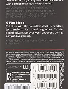 Creative Sound BlasterX G1 7.1 Portable HD Gaming USB DAC and Sound Card (70SB171000000)