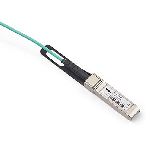 10G SFP+ AOC Cable - 10GBASE SFP+ Active Optical Cable, OM3 MMF Direct-attach Fiber Cable with SFP+ connectors, for Cisco SFP-10G-AOC5M, Ubiquiti UniFi, Mikrotik, D-Link, Supermicro, Netgear, 5m(16ft)