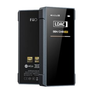 fiio btr7 headphone amp bluetooth receiver high resolution portable dac supports mqa/ldac/aptx hd 384k/32bit dsd256 for phone/pc/car/home audio(titanium)