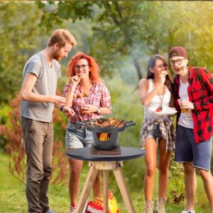 6.9x4.9in Portable BBQ Grill Detachable Non Stick Mini Charcoal Grill Barbecue Desk Tabletop Outdoor for Traveling Picnics Camping Outdoor,for 1 to 2 People