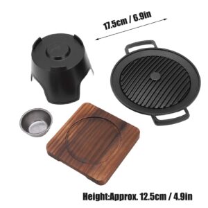 6.9x4.9in Portable BBQ Grill Detachable Non Stick Mini Charcoal Grill Barbecue Desk Tabletop Outdoor for Traveling Picnics Camping Outdoor,for 1 to 2 People