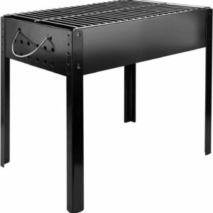 Portable Grill Stand Charcoal Detachable BBQ Grill, Mini Tabletop Camping Barbecue Grill by Amebee for Outdoor Backyard Charcoal Barbecue Grill Party (Portable Grill Stand)