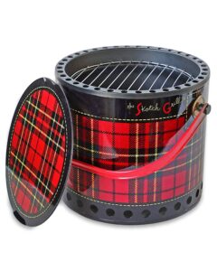 skotch kooler portable grill, small & sturdy firepit and mini grill with premium features, perfect for tailgating, camping, beach or picnics (13” w x 11.5” h)