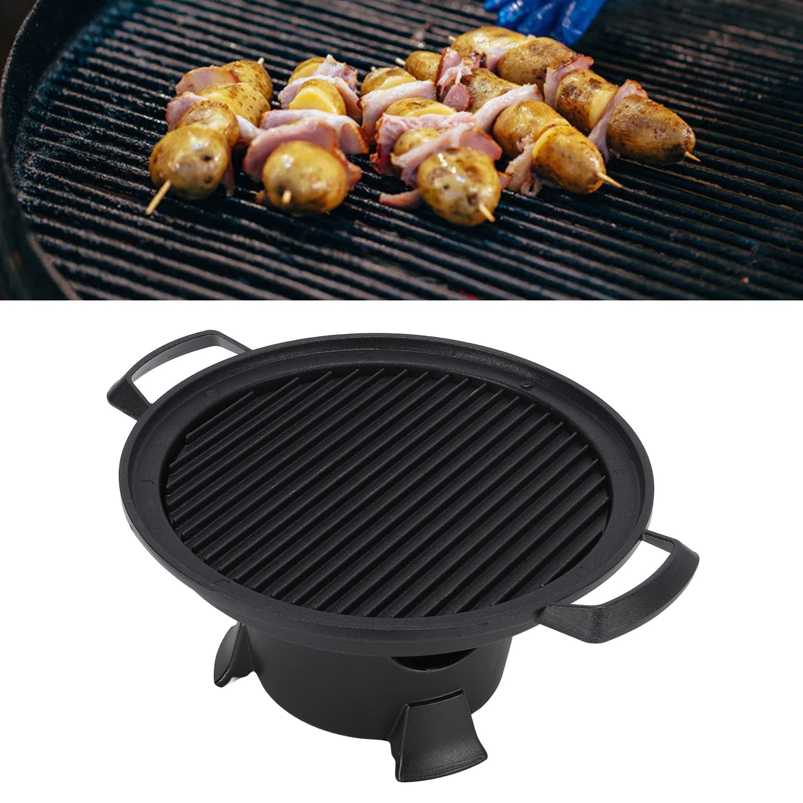 Multifunctional Charcoal Barbecue Grill, Mini Grill Pan, Barbecue Grill PlateTabletop Portable Grill Hibachi Grill, Tabletop Grill for Traveling Picnics Camping