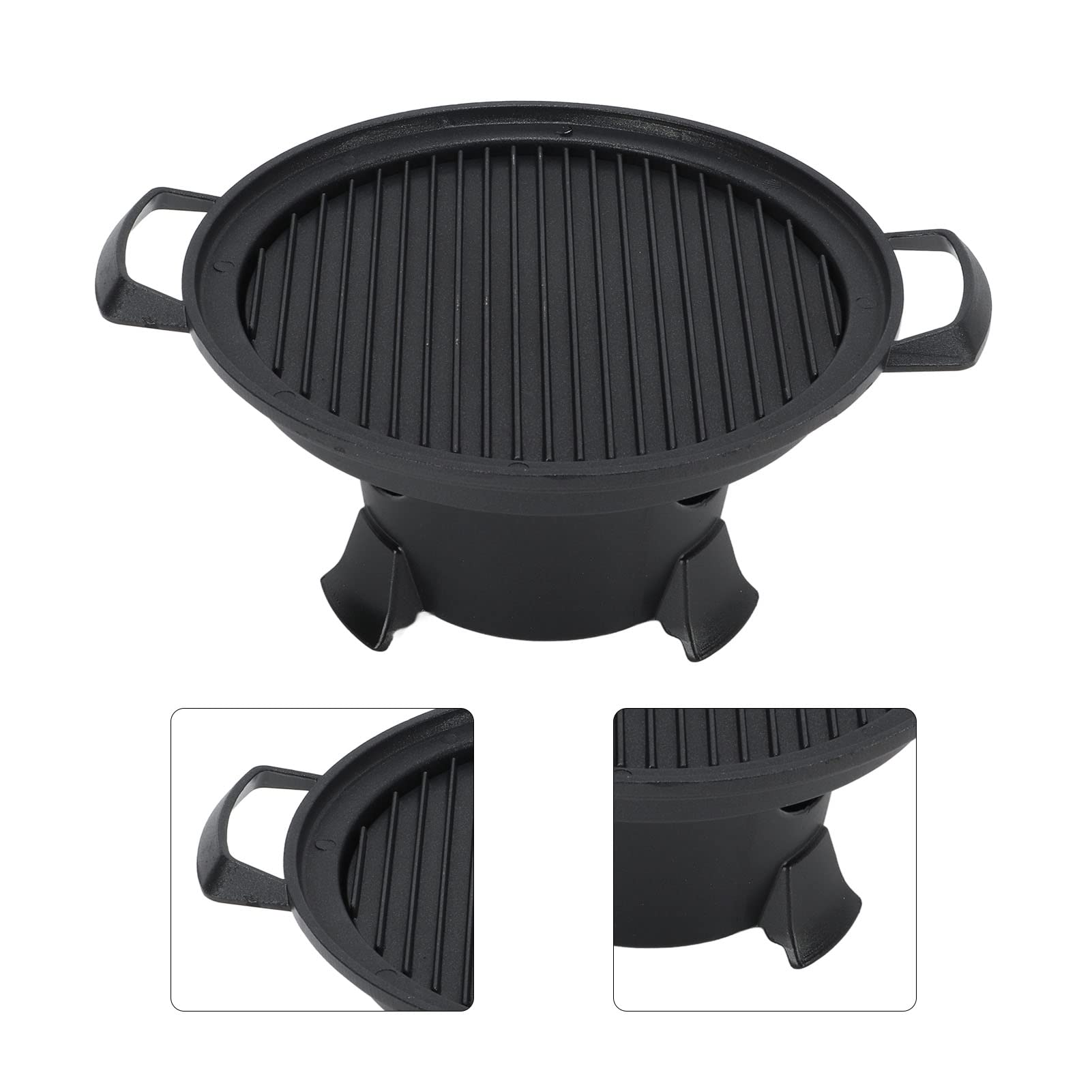 Mini Grill Set Outdoor Grill Stove Desktop Portable Grill Portable Die-casting Aluminum charcoal brazier Grill Non-stick Grill Cast Aluminum Small Grill Non-stick Food Grade Picnic Camping