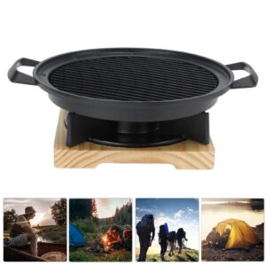 Outdoor Grill Stove Mini Grill Set Desktop Portable Grill Portable Die-casting Aluminum charcoal brazier Grill Non-stick Grill Cast Aluminum Small Grill Non-stick Food Grade Picnic Camping