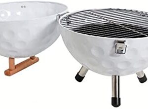 BBQ Grill Outdoor Charcoal grills Portable Charcoal Football-Shaped Oven Spherical Grill Mini Round Outdoor Charcoal Barbecue Stove Foldable Kebab Stove