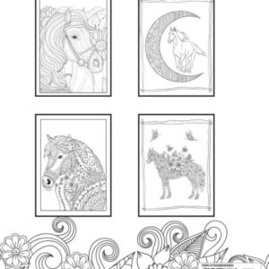 Horses Coloring Book for girls Ages 8-12: Relaxing coloring book for girls ages 8-12,An ideal gift for horse lovers