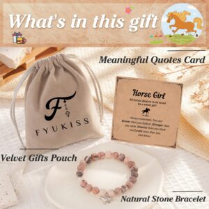 FYUKISS Horse Gifts for Girls, Horse Stuff for Girls, Horse Girls Jewelry Bracelet Ages 8-12 10-12