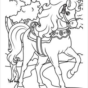 Horses Coloring Book for Kids Ages 4-8: Wonderful World of Ponies & Horses Colouring for Girls and Boys (Coloring Books for Kids)