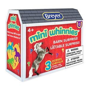 breyer horses mini whinnies barn surprise | 3 horses | random assortment | 1:64 scale | horses measure 2" x 1.5" | model #7846