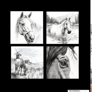 HORSES: Relaxation Coloring Book for Adults & Teens