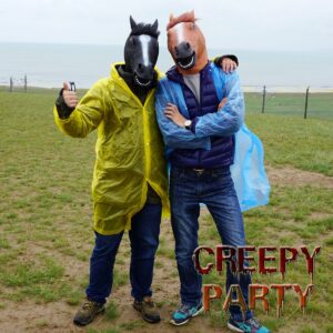 Horse Mask Party Dress Up Horse Head Masks for Adults Men Masquerade (Black)