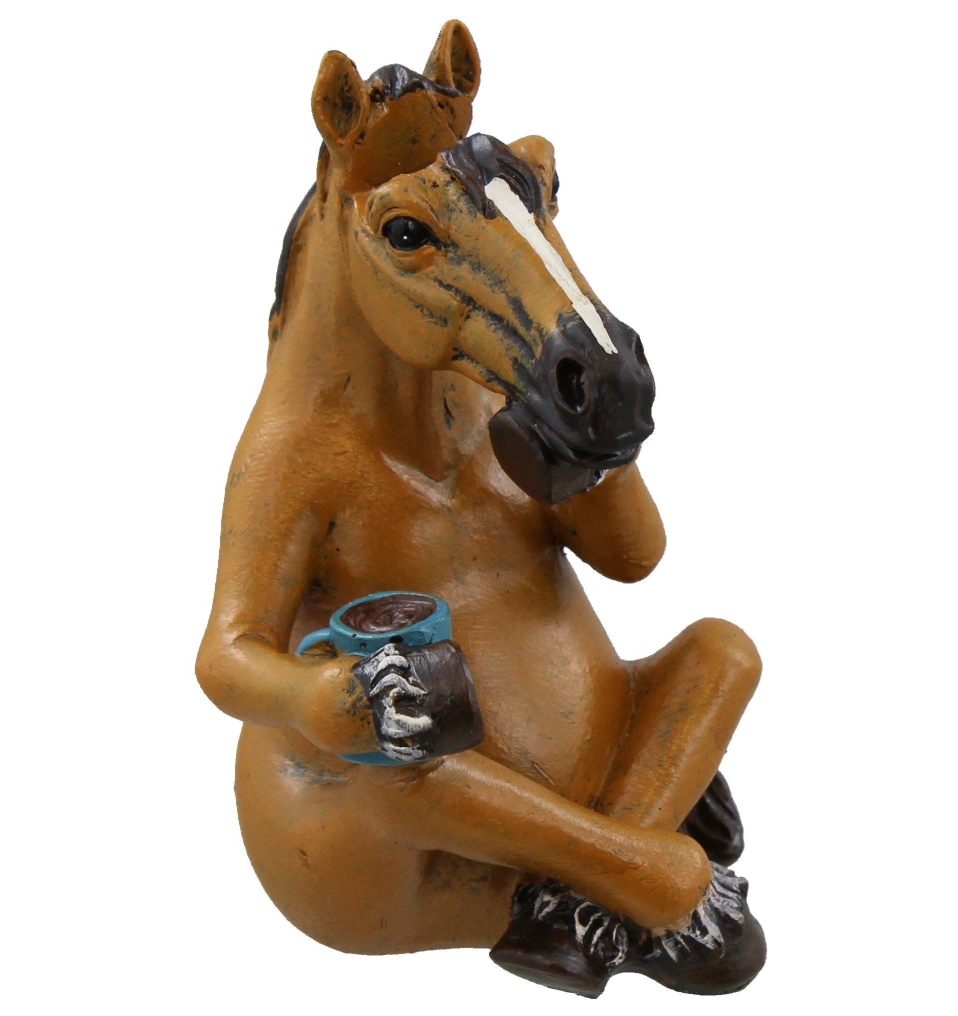 Whimsical Sitting Horse Eyeglasses Holder Stand - Fun Glasses Keeper