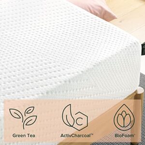 ZINUS 10 Inch Green Tea Essential Memory Foam Mattress, Queen, Mattress in A Box, Affordable Mattress, CertiPUR-US Certified