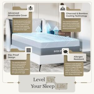 Sven & Son Gel Memory Foam Mattress, Premium Materials, CertiPUR-US, Made in The USA, 12 inch Medium - TwinXL