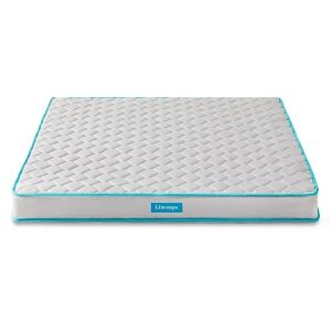 Linenspa 6 Inch Mattress - Firm Feel - Bonnell Spring with Foam Layer - Mattress in a Box - Youth or Kids Bed - Guest Bedroom - Durable and Breathable Support - Affordable - Narrow Twin Size, Grey