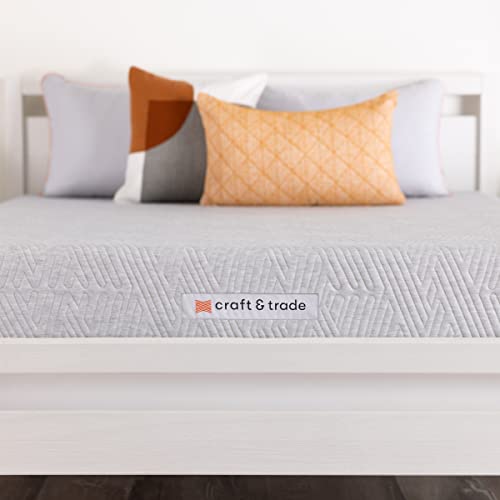 Craft & Trade RiseWell Memory Foam Mattress, Bed-in-a-Box, CopperGel Cooling, CertiPUR-US Certified, 8-Inch, Queen, 100 Night Trial