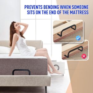 Mattress Retainer Bar for Adjustable Beds,Keep Mattress Topper From Sliding,Mattress Slide Stopper,Anti Slip Mattress Gripper,Metal Mattress Stabilizers Keep Bed From Sliding for Foot of Beds-2 Pcs