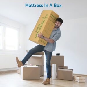 LIFERECORD Full Mattress, 6-Inch Memory Foam Mattress in a Box Medium Firm, Green Tea & Cool Gel Infused, Fiberglass Free Mattress with Bamboo Cover, Made in USA