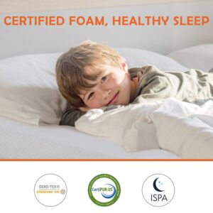 5/6/8/10/12 inch Full Size Mattress with Cover,Bamboo Charcoal Infused Cooling Gel Memory Foam Mattress for a Cool Sleep & Pressure Relief, Medium Firm Mattresses, Bed in a Box, CertiPUR-US Certified