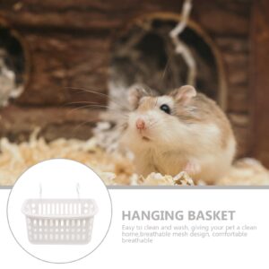 Ipetboom 2Pcs Hamster Hanging Bed, Hamster Hammock Hanging Basket Rat Toys Rat Cage Accessories Sugar Glider Hanging Basket Bed for Small Animals, 20.5x27.5x17cm