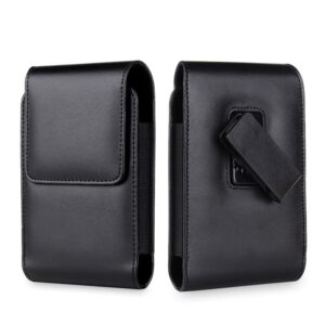 Ranyi for Microsoft Surface Duo 2 Case, Microsoft Surface Duo Case, PU Leather Wallet Pouch Holster Case with [Belt Clip] Magnetic Closure Wallet Holster Protection Case for Microsoft Surface Duo 2