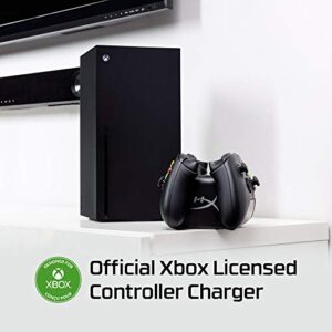 HyperX ChargePlay Duo - Charging Station for Xbox Series X|S and Xbox One Wireless Controllers, Includes Two 1400mAh Rechargeable Battery Packs and Additional Battery Doors