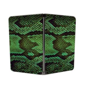 mightyskins skin compatible with microsoft surface duo - green serpent | protective, durable, and unique vinyl decal wrap cover | easy to apply, remove, and change styles | made in the usa