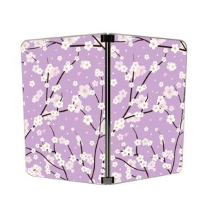 mightyskins skin compatible with microsoft surface duo - sakura purple | protective, durable, and unique vinyl decal wrap cover | easy to apply, remove, and change styles | made in the usa