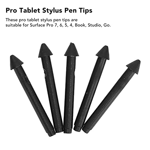 ASHATA Pen Tips Replacement Kit for Microsoft Pro 7, 6, 5, 4, Book, Studio, Go, 2H 5pcs Tablet Stylus Pen Tips Replacement Kit, for Writing Drawing