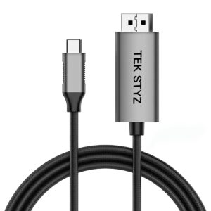 works by tek styz hdmi 4k adapter kit compatible with microsoft surface duo 2 at digital full 60hz with 6 foot cable!