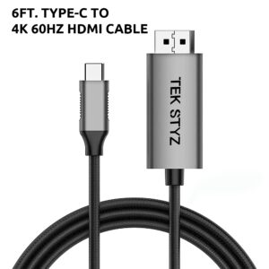 Works by Tek Styz HDMI 4k Adapter Kit Compatible with Microsoft Surface Duo 2 at Digital Full 60Hz with 6 Foot Cable!