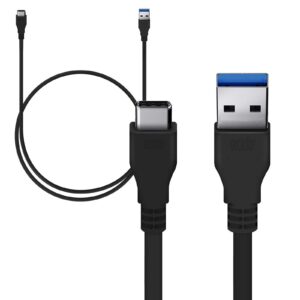 efactory direct long usbc cable works for microsoft surface duo is an upgrade type-c charging and transfer cable. 5ft/ 1.5m