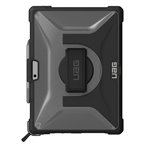 URBAN ARMOR GEAR UAG Designed for Microsoft Surface Pro 8 Case Plasma w/Hand Strap & Shoulder Strap Feather-Light Translucent Rugged Military Drop Tested Protective Cover Ice