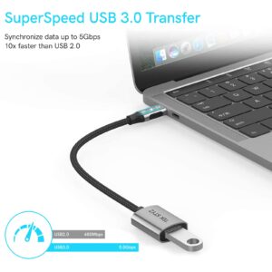 Tek Styz USB-C USB 3.0 Adapter Works for Microsoft Surface Duo OTG Type-C/PD Male USB 3.0 Female Converter. (5Gbps)