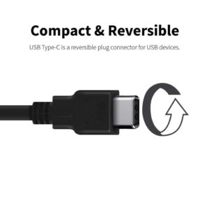 USB 3.0 to Type-C Fast Charging and Data Cable Works with Microsoft Surface Duo! (18W Black 1M 3.2ft)