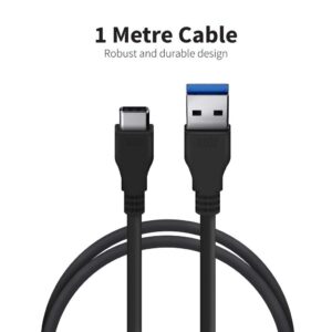 USB 3.0 to Type-C Fast Charging and Data Cable Works with Microsoft Surface Duo! (18W Black 1M 3.2ft)