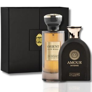 INTENSE ELITE Amour Intense & Orient Elite Woods EDP, Eau de Parfum Men and Women 100ML (3.4Oz),with Magnetic Gift Box Women and Men's Fragnances, (collection)