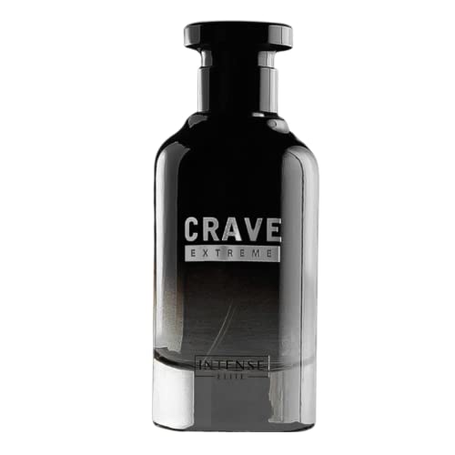 INTENSE ELITE Crave Extreme Arabian Perfume for Men - Long Lasting Perfume 100ML (3.4Oz), Eau De Parfum Men with Spicy Pepper & Floral Woody Notes.