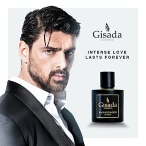 Gisada - Ambassador Intense - Eau de Perfume - 100ML - 3.4 Fl Oz - Spicy, fresh and very lively fragrance for Men