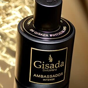 Gisada - Ambassador Intense - Eau de Perfume - 100ML - 3.4 Fl Oz - Spicy, fresh and very lively fragrance for Men