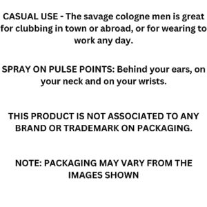 Lomitin Savage Pour Home & Lion Versatile Red Flame Cologne for Men, Eau De Toilette Natural Spray, (Inspired by Sauvage & Versase Red Flame) 3.4oz Fl Oz/100ml each