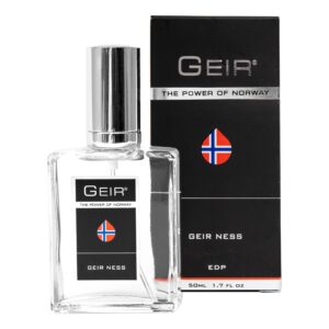 geir ness eau de parfum spray for men - long lasting fresh, cool scent - mix of refreshing norwegian mountain fragrance