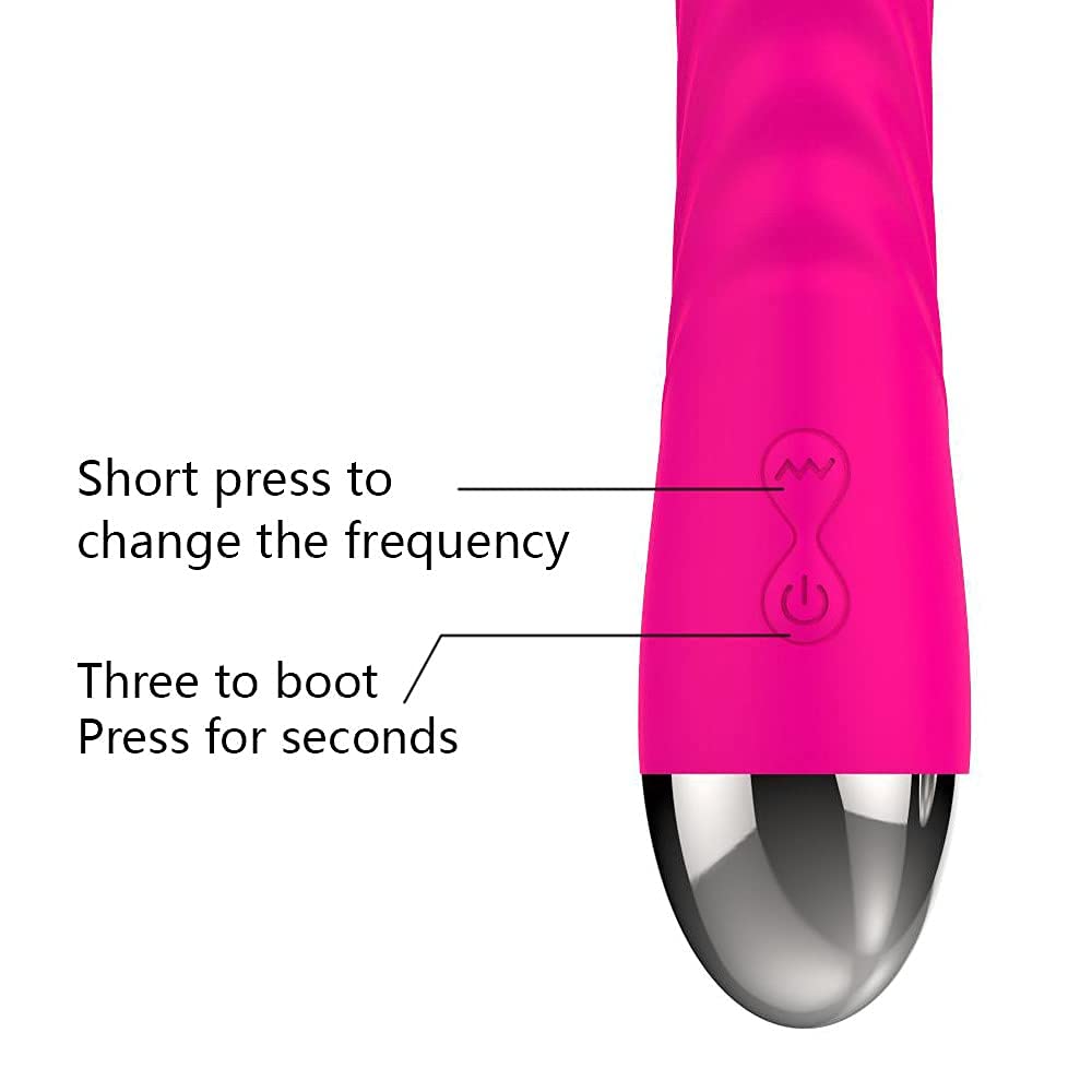 G-Spot Silent Vibrator Realistic Dildo for Women with 10 Vibration, Small Shaped Vibrating Machine Clitoris Nipple Vagina Massagers Soft Liquid Silicone Waterproof Adult Sex Toys Solo Play or Couples