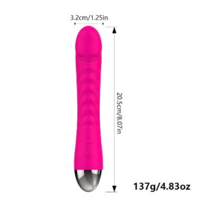 G-Spot Silent Vibrator Realistic Dildo for Women with 10 Vibration, Small Shaped Vibrating Machine Clitoris Nipple Vagina Massagers Soft Liquid Silicone Waterproof Adult Sex Toys Solo Play or Couples